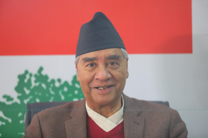 FILE - Sher Bahadur Deuba