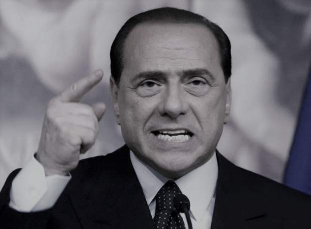 FILE - Italian Premier Silvio Berlusconi gestures as he delivers his speech during a press conference in Rome's Chigi palace Premier's office, Thursday, April 6, 2006. AP/RSS Photo