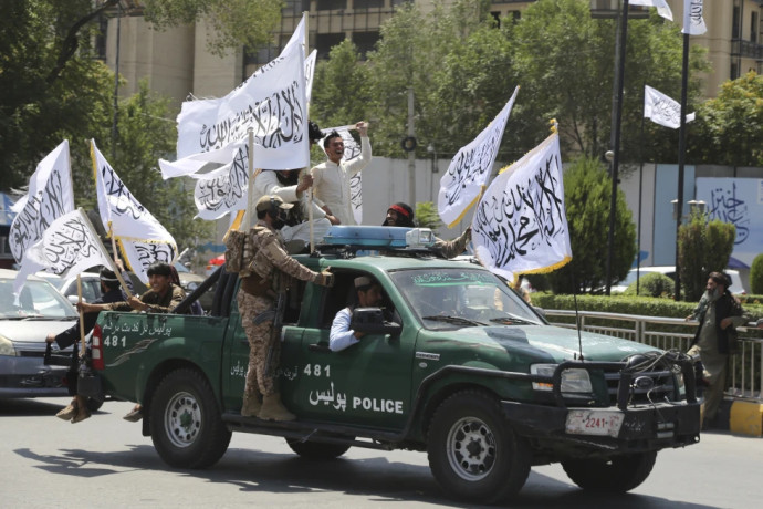 Taliban fighters celebrate the third anniversary of the withdrawal of US-led troops from Afghanistan, in Kabul, Afghanistan, Wednesday, Aug. 14, 2024.  AP/RSS Photo