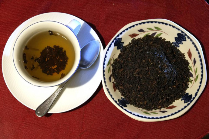 This photo shows a cup of black tea with a spoon and tea leaves pictured in London, Monday, Aug. 29, 2022.  AP/RSS Photo