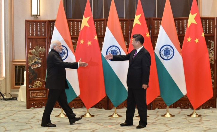 File photo of Modi (L) and Xi