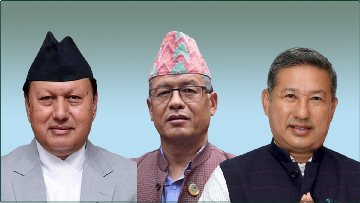 (From L) Basnet, Gurung and Limbu