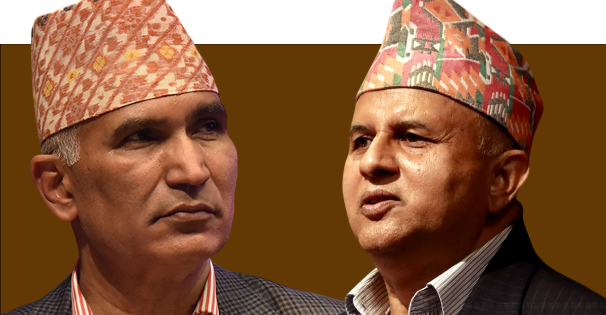 Bishnu Paudel (left) and Shankar Pokharel