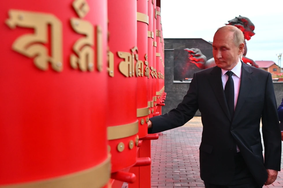 Russian President Vladimir Putin visits Tubten Shedrub Ling datsan in Kyzyl, Republic of Tyva, Russia, Monday, Sept. 2, 2024. AP/RSS Photo