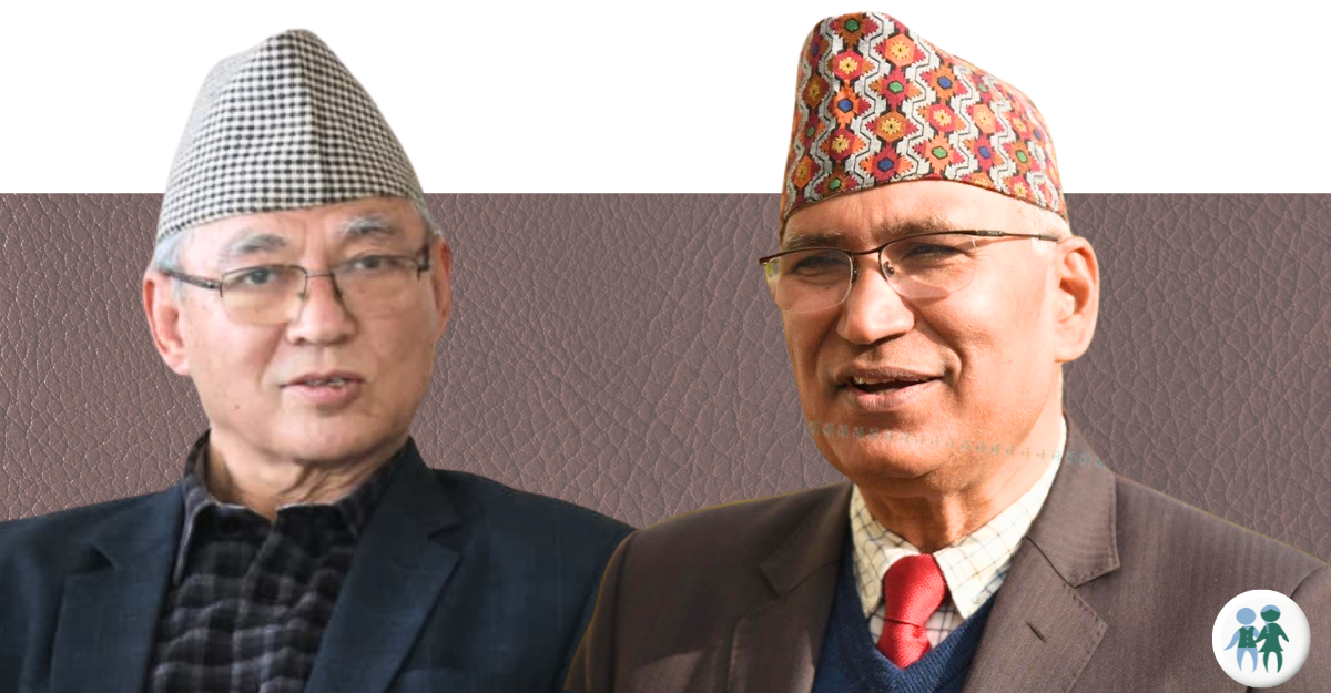 Ram Bahadur Thapa (left) and Bishnu Paudel