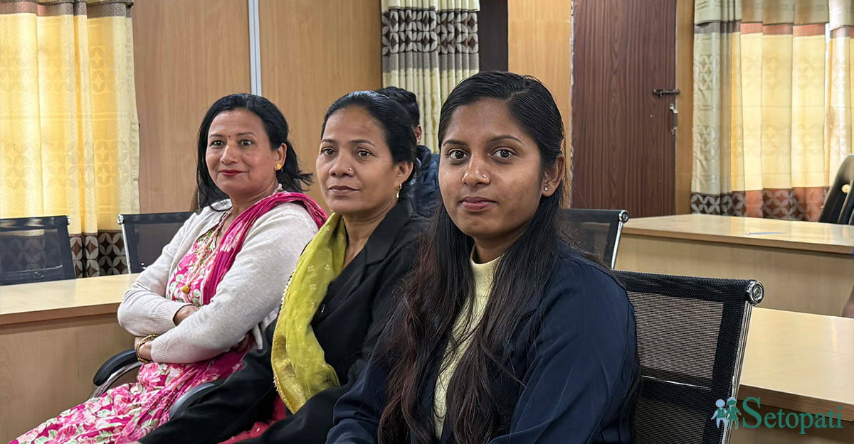 (Right) Ruby Kumari Thakur (Photo: Manoj Satyal/Setopati)