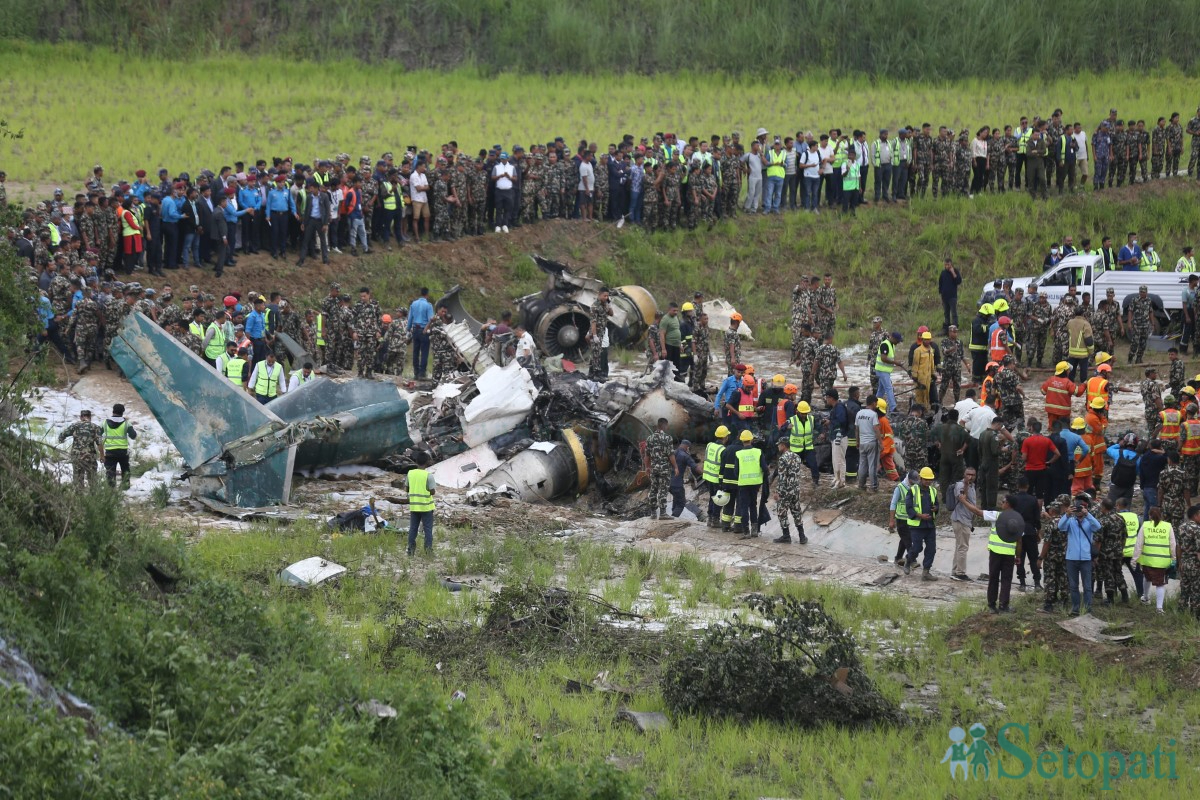 Saurya Airlines plane with 19 onboard crashes while taking off from TIA ...