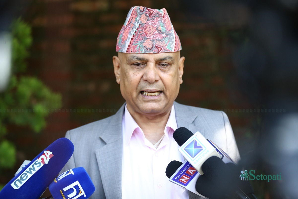 FILE - Nepali Congress Chief Whip Shyam Ghimire