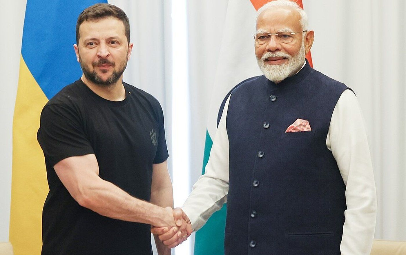 India Prime Minister Narendra Modi’s visit to Kyiv was finalised after he met President Volodymyr Zelenskiy on the sidelines of the G7 Summit in Italy in July. Photo/Indian PMO