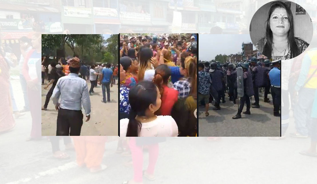 Tension flares up in Pathari as locals protest over Rina Basnet’s death