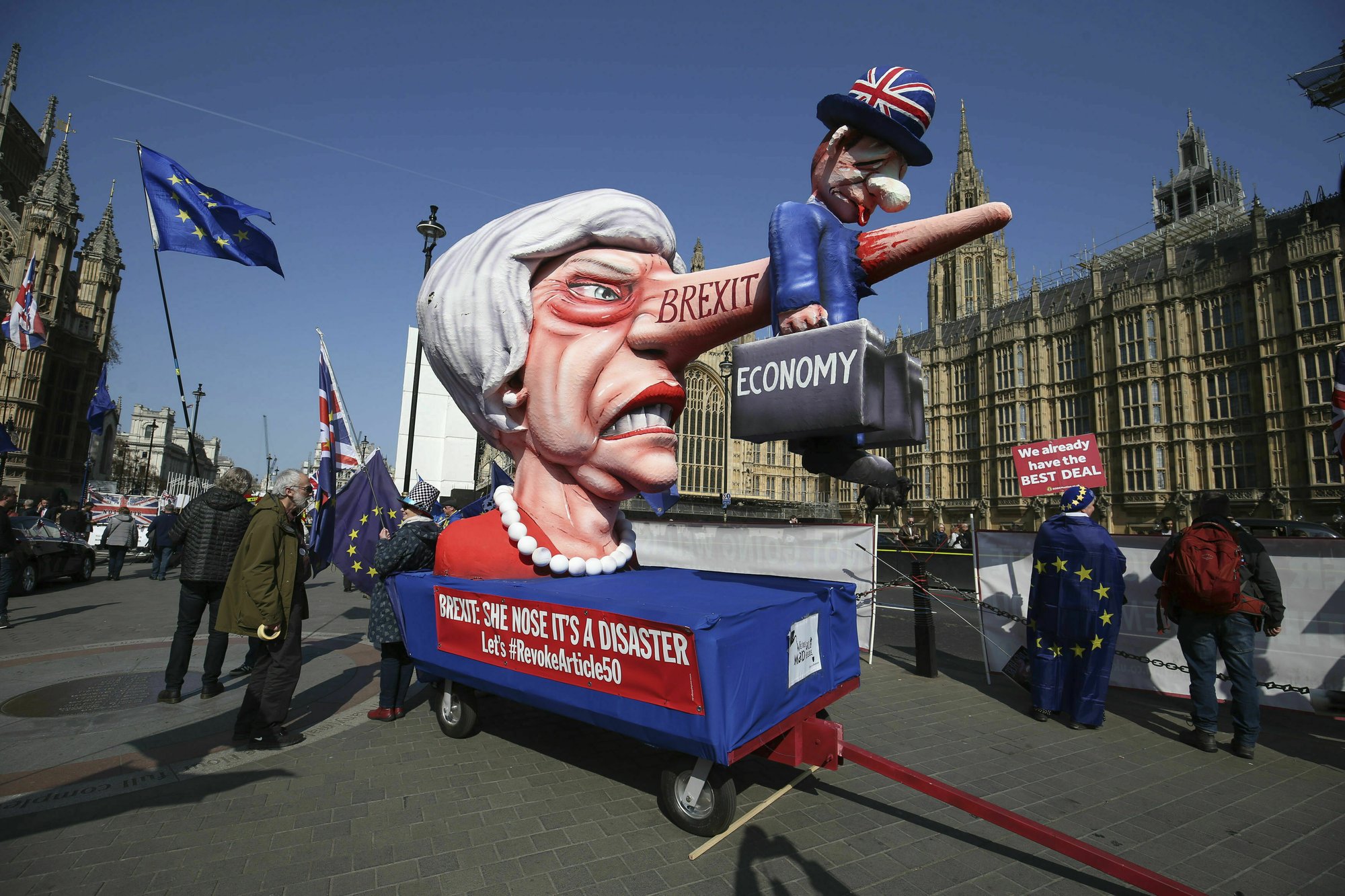 British parliament rejects alternatives to PM May's Brexit deal