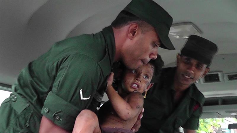 15 including 6 children dead in gun battle with bombing suspects in Sri Lanka