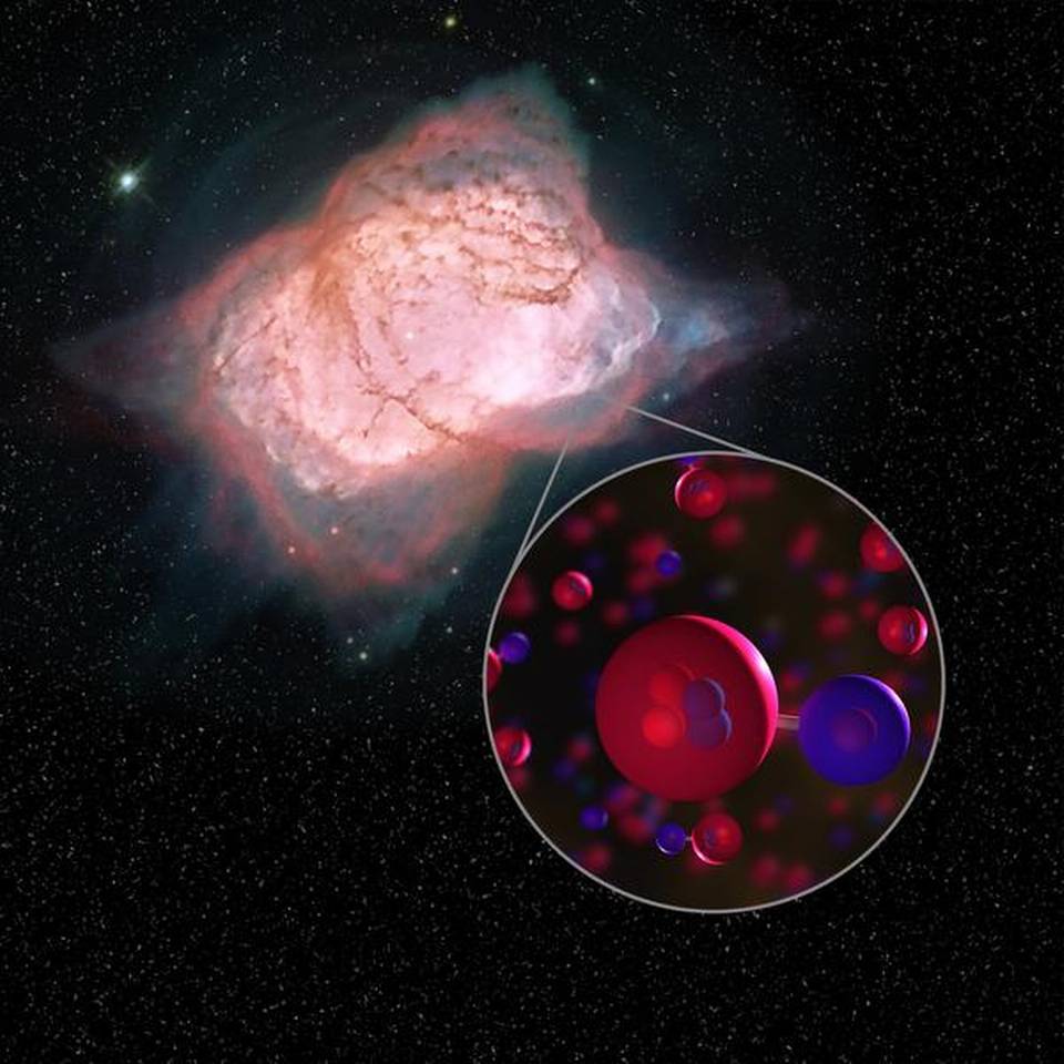 Most ancient type of molecule in universe detected in space