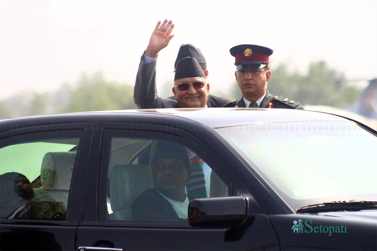 TIA closed for half hour for PM Oli's flight