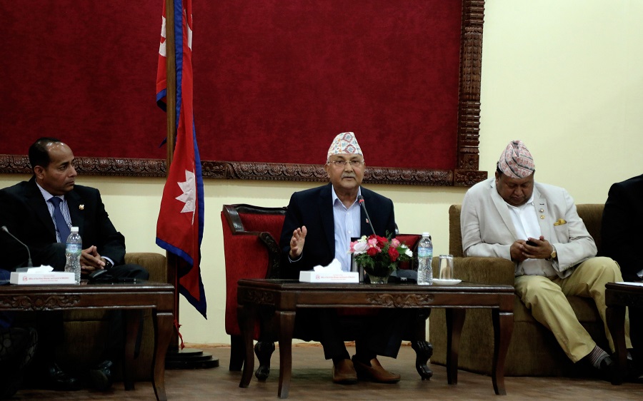 PM Oli calls on SAARC business community to invest in Nepal