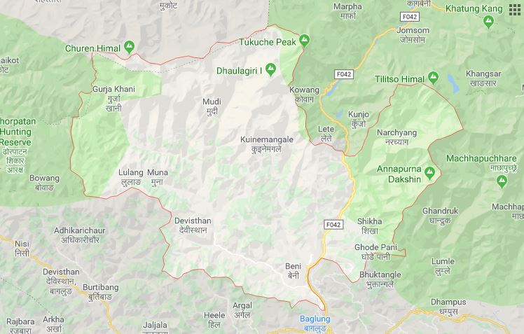 Worker dies after being buried under mound of mud in Myagdi